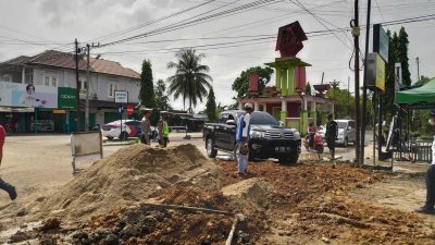 Bekas Galian PDAM Timbulkan Kemacetan Arus Lalu Lintas