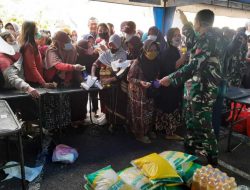 Kodim 1010 Tapin Dan PT AGM Gelar Pasar Murah