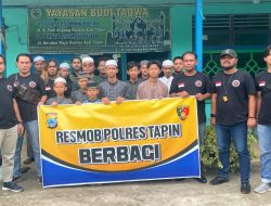 Resmob Satreskrim Polres Tapin Berbagi Ke Panti Asuhan