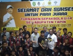 Sengit, Final Turnamen CUP IV Sepak Bola U-14 Se-Tapin, SMP Negeri 1 Salba Vs Kecamatan Bakarangan Hingga Adu Pinalti