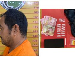 Simpan 13 Paket Sabu, Seorang Pria Asal Desa Bakarung, HSS Ditangkap Polisi