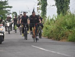 Kodim 1003/HSS Silaturahmi Dengan Ulama, Sambil Gowes