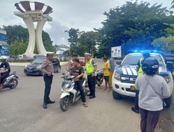 Sat Lantas Polres Tapin Patroli Sekaligus Sosialisasi Operasi Keselamatan