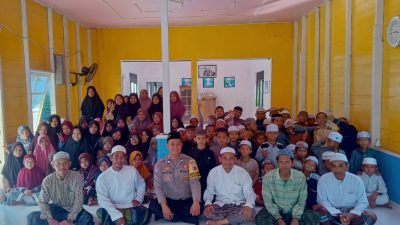 Hari Santri Nasional 2024, Bhabinkamtibmas Baulin Tapin Silaturahmi ke Madrasah Sirajul Islami