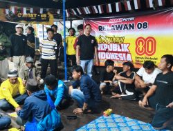 Meriahkan HUT RI ke-80, Ratusan Warga Ikuti Lomba Domino yang Digelar Relawan 08 
