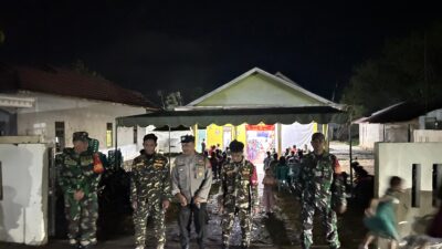 Sinergi TNI-Polri dan Banser Amankan Misa Natal di GKE Rantau